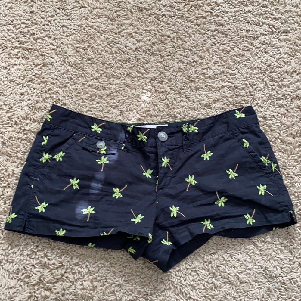 Palm tree print shorts
